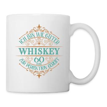 60th birthday 60 years I'm like good whiskey - Mug - white - Right