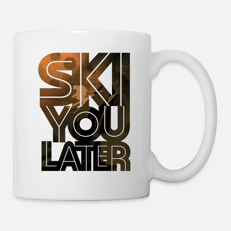 Skifahrer - Tasse - Weiß