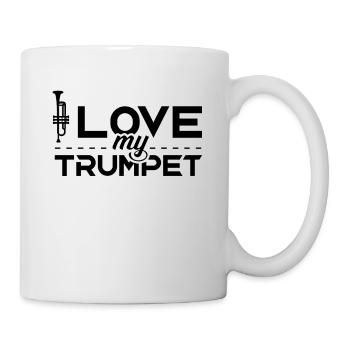 I Love My Trumpet Trumpets Trumpeter - Mug - white - Right