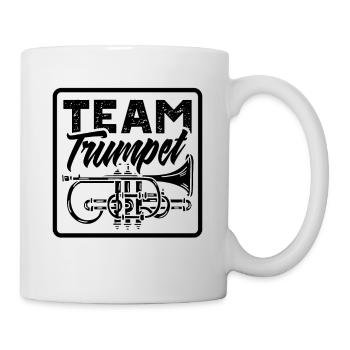 Team Trompete Trompetenspieler Musiker Trompeten - Tasse - Weiß - Rechts