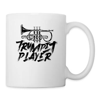 Trompete Spieler Trompeten Trompetenspieler - Tasse - Weiß - Rechts