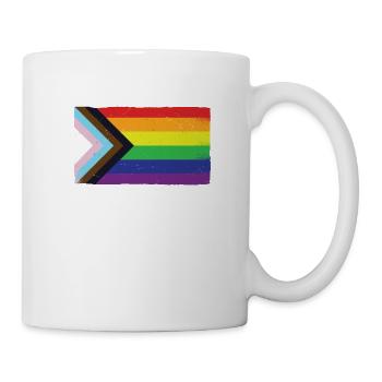 LGBT Flag Light Swords Gay Pride Sword - Tasse - Weiß - Rechts