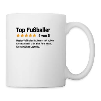 Fußballer Fußballverein Fussballer Fußball - Tasse - Weiß - Rechts