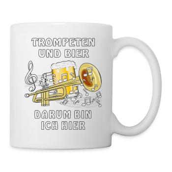 TROMPETEN UND BIER - Tasse - Weiß - Rechts