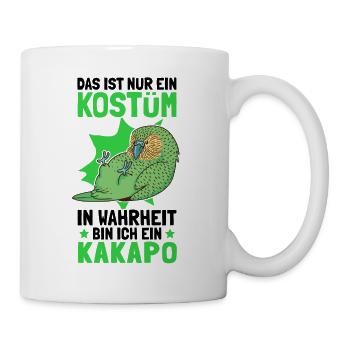 Das ist mein Kakapo Kostüm Neuseeland Papagei - Tasse - Weiß - Rechts