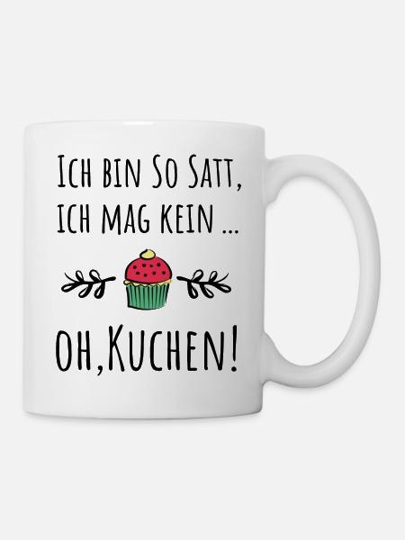 Oh, KUCHEN! - Tasse - Weiß