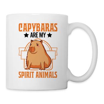 Les capybaras sont mes animaux spirituels Capybara - Mug blanc - blanc - Droite