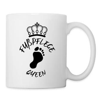 Fußpflege Pediküre Podologe Nagelstudio Geschenk - Tasse - Weiß - Rechts