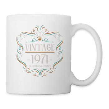 Vintage 1971 All Original Parts 50 years 1971 50. - Mug - white - Right