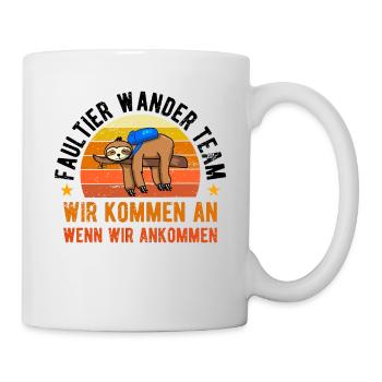 Sloth Hiking Team - Tasse - Weiß - Rechts