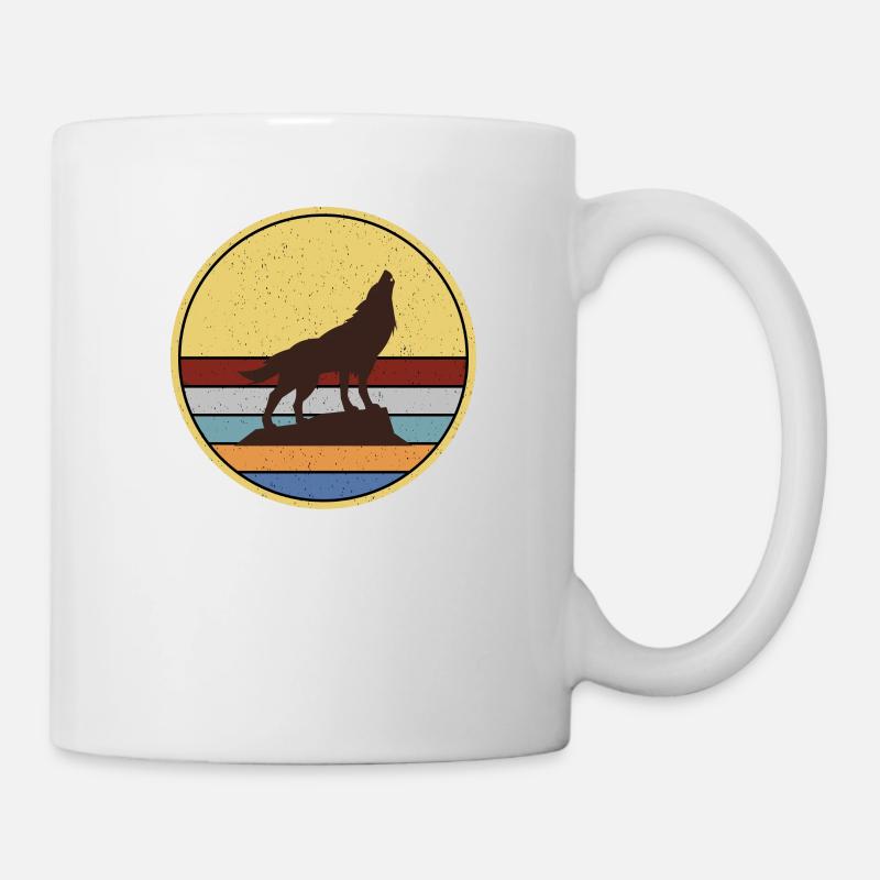 Wolf pack animal wolves - Mug - white