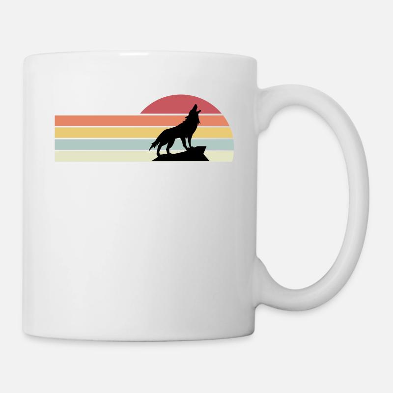 Wolf Rudel Tier Wölfe - Tasse - Weiß