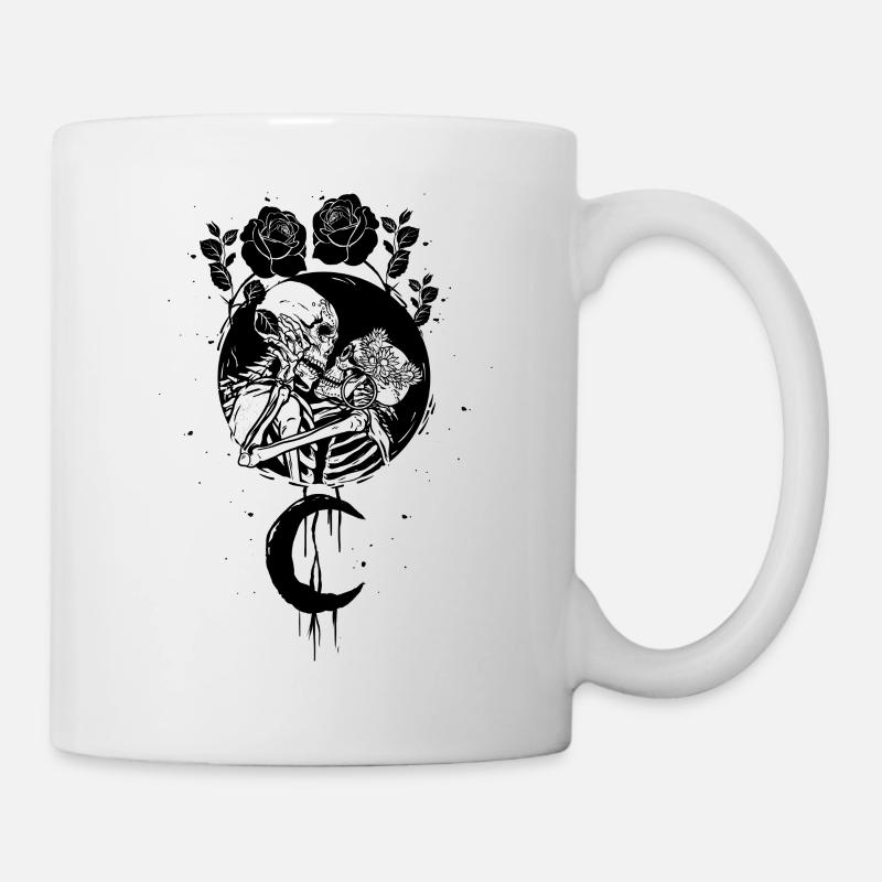 Occulte Moonrose Witchcraft sorcière couple occulte - Mug blanc - blanc