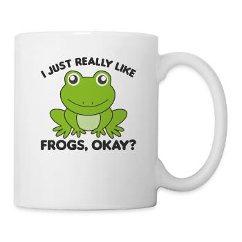 Grenouille préféré des grenouilles douces pour les amis des animaux - Mug blanc - blanc - Droite
