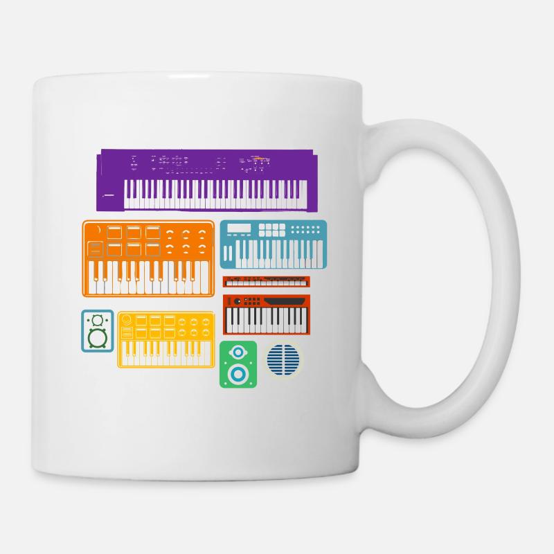 ADSR Modular Techno Festival Nerd Synthesizer - Tasse - Weiß