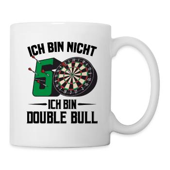 50. Geburtstag Darts Geschenk 50 Ehrentag Männer - Tasse - Weiß - Rechts