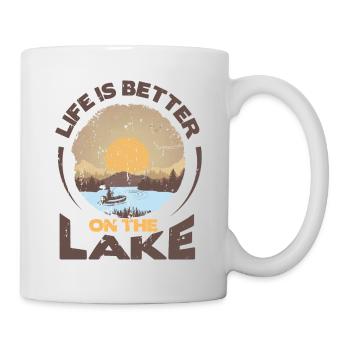 Life is better on the Lake - Tasse - Weiß - Rechts