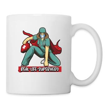 Infirmière hôpital infirmier infirmiere-soignante cadeau - Mug blanc - blanc - Droite