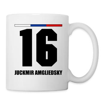 Russland Sauf Trikot Sauf Legende Amgliedsky - Tasse - Weiß - Rechts
