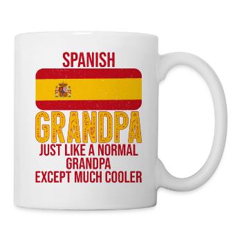 Spanish Grandpa drapeau d’Espagne pour la fête des Pères - Mug blanc - blanc - Droite