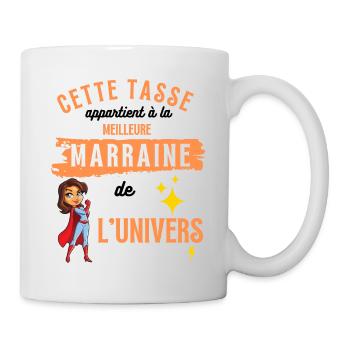 Tasse Humour marraine - cadeau meilleure marraine - Mug blanc - blanc - Droite