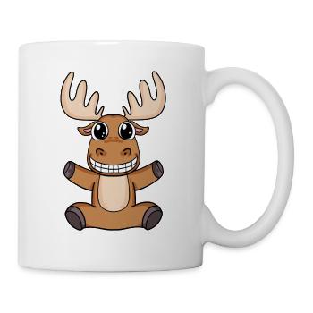 Elch - Tasse - Weiß - Rechts