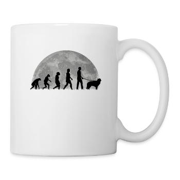 Hovawart Evolution Moon Dog Saying - Mug - white - Right