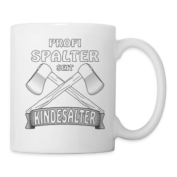 AXT PROFI SPALTER SEIT KINDESALTER - Tasse - Weiß - Rechts