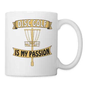 DISC GOLF IS MY PASSION - Mug blanc - blanc - Droite