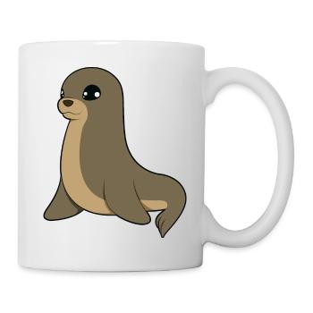 Seelöwe - Tasse - Weiß - Rechts