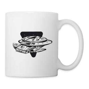 Space Raumschiff - Tasse - Weiß - Rechts