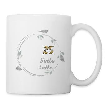 Traumpaar seit 25 Jahren Silberhochzeit Geschenk - Tasse - Weiß - Rechts