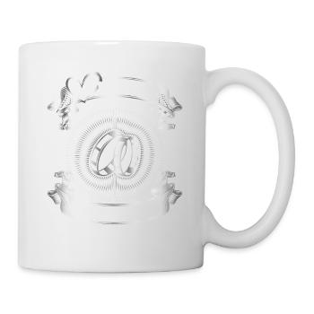 Traumpaar seit 25 Jahren Silberhochzeit Geschenk - Tasse - Weiß - Rechts