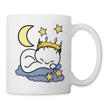 Chats Princesse rêve céleste ciel étoilé - Mug blanc - blanc - Droite
