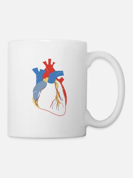 Anatomical Heart Medical Art - Mug blanc - blanc