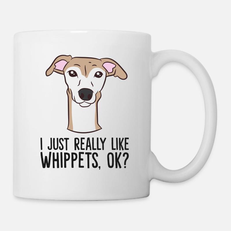 J’aime vraiment les Whippets - Mug blanc - blanc