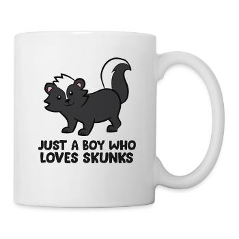 Just a Boy Who Loves Skunks Funny Skunk - Mug - white - Right