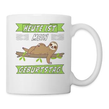 HEUTE IST MEIN GEBURTSTAG - Tasse - Weiß - Rechts