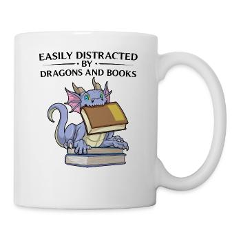 Lecture Dragon Fantasy Books Bookworm Bookworm - Mug blanc - blanc - Droite