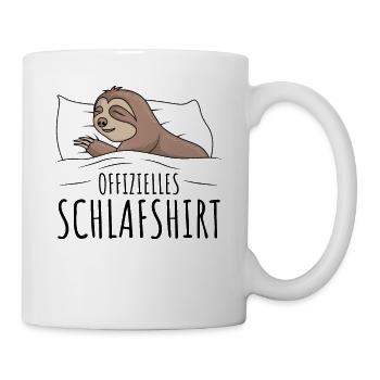 Faultier - Tasse - Weiß - Rechts