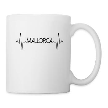 Mallorca Herzschlag - Tasse - Weiß - Rechts