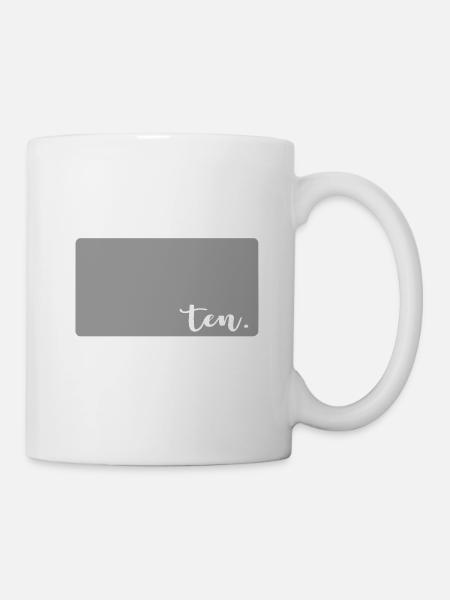 TEN 10 JAHRE 10 Geburtstag Mädchen Retro - Tasse - Weiß