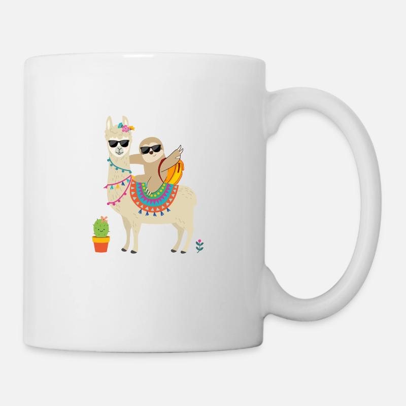 Kindergarten kein prob lama - Tasse - Weiß