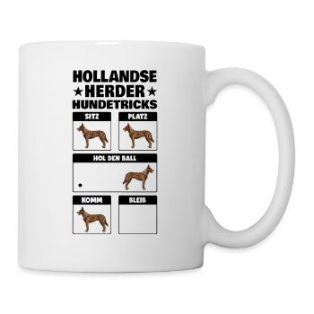 Hollandse Herder Tricks Holländischer Schäferhund - Tasse - Weiß - Rechts