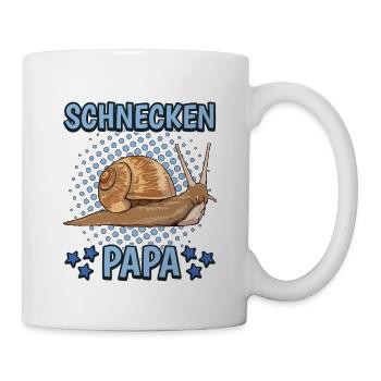 Schnecken Papa - Tasse - Weiß - Rechts
