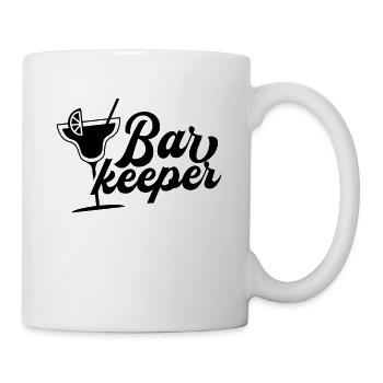 Barman Barman Barman profession barmaid - Mug blanc - blanc - Droite