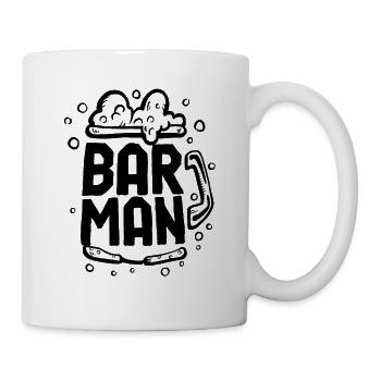 Barmann Barkeeper Barkeeperin Bar Beruf - Tasse - Weiß - Rechts