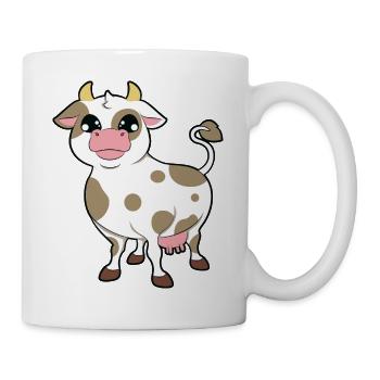 Vache - Mug blanc - blanc - Droite