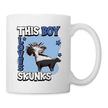 Putois This Boy Loves Skunks - Mug blanc - blanc - Droite