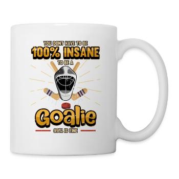 Eishockey Spieler Schlittschuhe Winter Geschenk - Tasse - Weiß - Rechts